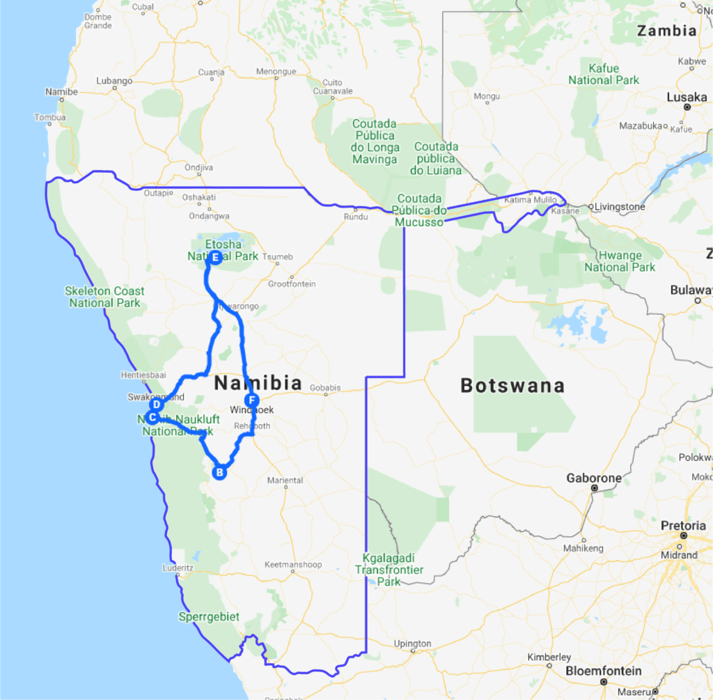 Tribes and wildlife in the north of Namibia - Itinerary 3