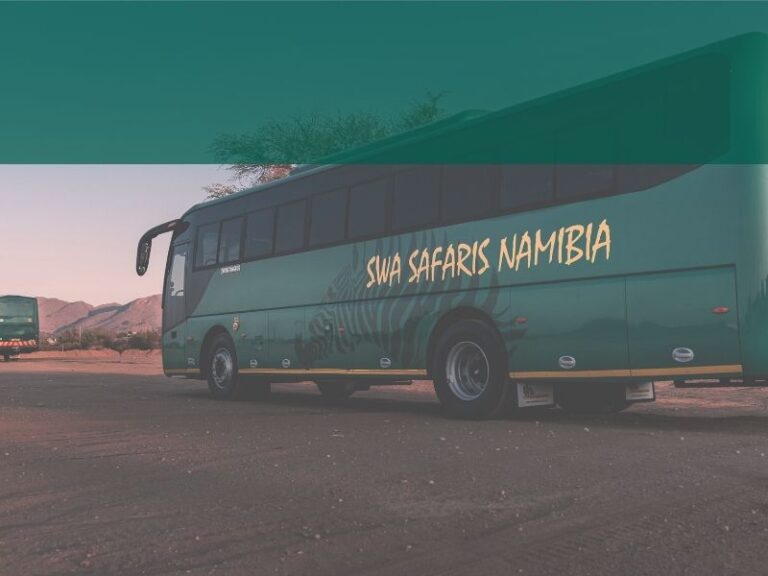 Bus trip in Namibia