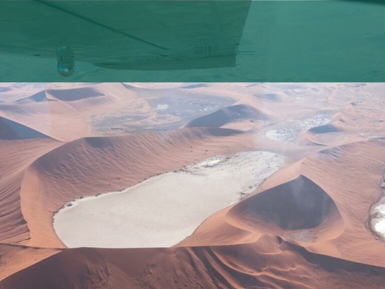 Flying tour in Namibia